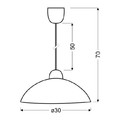 Pendant Lamp Lukrecja 1 x 60W E27