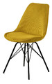 Chair Eris, corduroy, yellow