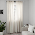 HANNALILL Curtains, 1 pair, beige, 145x250 cm