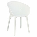 Set of 4 Chairs Dacun, in-/outdoor, white