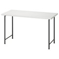 LAGKAPTEN / SPÄND Desk, white/black, 120x60 cm