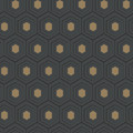 GoodHome Vinyl Wallpaper on Fleece Draba, black
