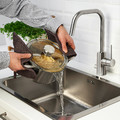 HEMKOMST Pot with lid, stainless steel/glass, 3 l