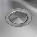 VRESJÖN Inset sink, 1 bowl, stainless steel, 54x44 cm