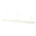 BERGSHULT / PERSHULT Wall shelf, white, white, 120x20 cm