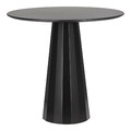 Pedestal Table Florero, black