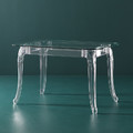 Table Ghost 80x120cm, transparent