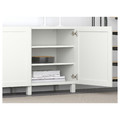 BESTÅ Storage combination with doors, Hanviken white, 180x40x74 cm