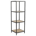 Shelving Unit Loka III, oak/black