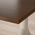 IDÅSEN Desk sit/stand, brown/beige, 120x70 cm
