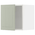 METOD Wall cabinet, white/Stensund light green, 40x40 cm