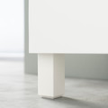 BESTÅ Storage combination with drawers, white/Selsviken/Stubbarp high-gloss/beige, 180x42x74 cm