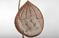 Hanging Cocoon Chair BALI LUX, in-/outdoor, brown