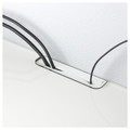 BESTÅ Top panel for TV, glass/white, 180x40 cm