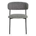 Boucle Dining Chair Mira Light Gray