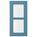 LERHYTTAN Glass door, blue, 30x60 cm