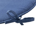 Seat Cushion Chair Pad Cocos, in-/outdoor, round, blue