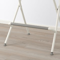 FRANKLIN Bar stool with backrest, foldable, white/white, 63 cm