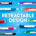 Paper Mate InkJoy 300RT Retractable Ballpoint Pens, Medium Point (1.0mm), black, 12pcs