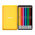 Prima Art Triangular Colour Pencils 12 Colours in Metal Box