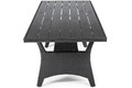 Garden Corner Sofa Set with Table, black