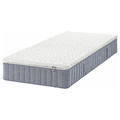VALEVÅG Mattress and mattress pad, firm light blue/Nisseholm white, 90x200 cm