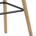 Bar Stool Grace, low, light grey