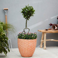 Verve Plant Pot Honeycomb, outdoor, 31cm, terracotta