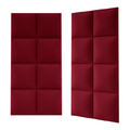 Upholstered Wall Panel Stegu Mollis Square 30 x 30 cm, red