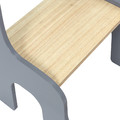 Children's Chair Dino, grey/natural