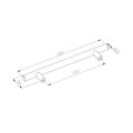 GoodHome T-bar Cabinet Handle Annatto 188 mm, silver, 2 pack