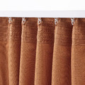 LÖNNSTÄVMAL Block-out curtains, 1 pair, light red-brown, 145x300 cm