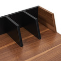 Desk Brico, walnut/black