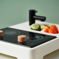 STENMUS Mini-play kitchen, white/black
