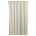 BENGTA Block-out curtain, 1 piece, beige/with heading tape, 210x300 cm