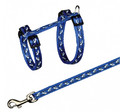 Trixie Adjustable Cat Harness with Leash, assorted colours