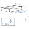 HJÄLPA Drawer without front, white, 60x40 cm