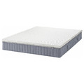 VALEVÅG Mattress and mattress pad, medium firm light blue/Nordberget white, 160x200 cm