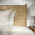 TONSTAD Bed frame with storage, oak veneer/Lönset, 160x200 cm