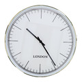 Wall Clock Slimer, round, white