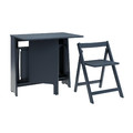 Folding Dining Set Ivy, dark blue