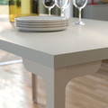 SKÅLSTA Table and 4 chairs, light grey-beige straight light grey-beige/Knäbäck beige tubular metal/light grey-beige, 140x80 cm