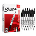 Sharpie Marker Perman 2in1 12pcs, black