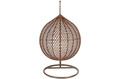 Hanging Cocoon Chair BALI, in-/outdoor, brown