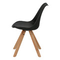 Dining Chair Norden Star Square, natural/black