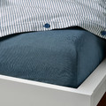 DVALA Fitted sheet, blue, Super king