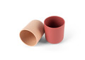 Dantoy TINY BIObased Drinking Cup 2pcs, Nude/Ruby Red