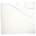 PILTANDVINGE Duvet cover and 2 pillowcases, white, 200x200/50x60 cm
