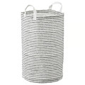 KLUNKA Laundry bag, white, black, 60 l