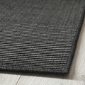 LUFTFARTYG Rug flatwoven, in/outdoor, black/stripe, 160x230 cm